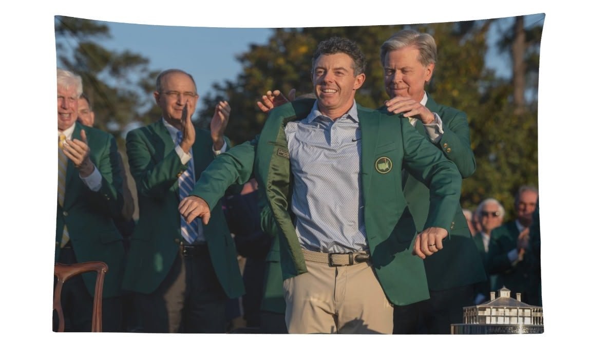 Rory McIlroy 2026 Masters Jacket Flag