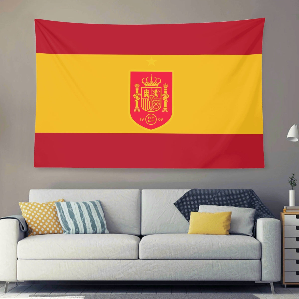 Spain National Football Team La Roja Crest Flag for 2026 World Copa