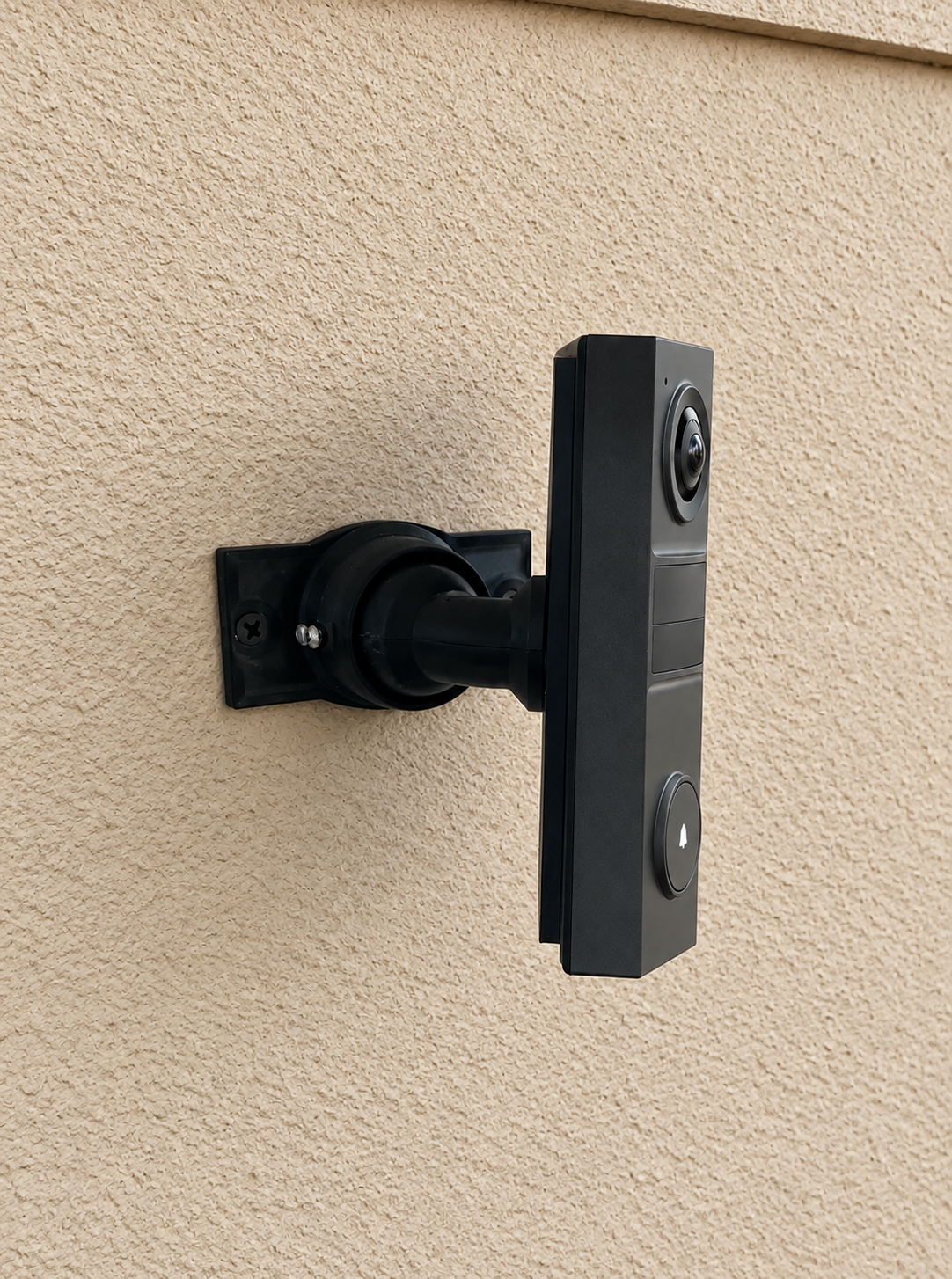 15-90° Adjustable Angle Mount for TP-Link Tapo D205 Battery Doorbell | Side-Wall & Corner Aiming, Locks in Place