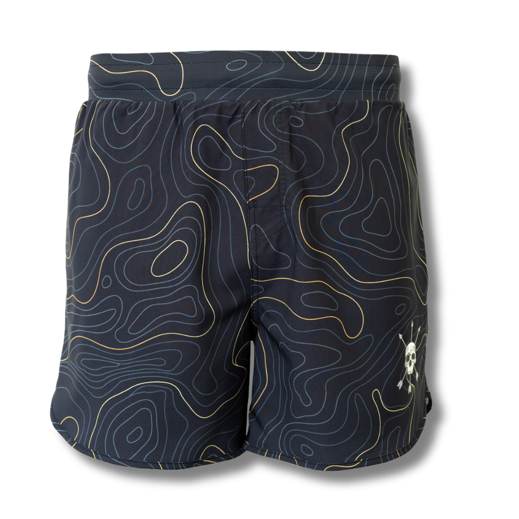 MEN'S | HYBRID SHORT : MIDNIGHT TOPO