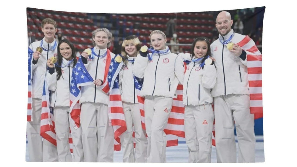 USA Men’s & Women’s Figure Skating Team Flag