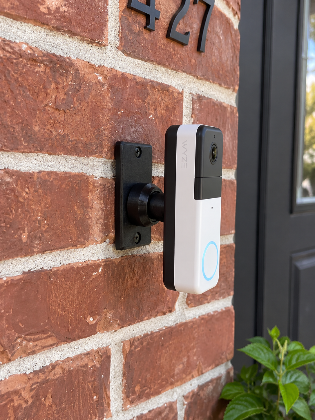 15-90° Adjustable Swivel Mount for Wyze Wireless Video Doorbell Pro (Battery + Chime, 2022) | 1440p 1:1 | Two-Axis Tilt & Swivel